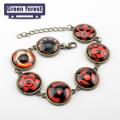 Green forest Chain Bracelet Geometric Anime Naruto Sharingan Eye Cuff Bracelet Jewelry Accessories. 