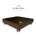 Wooden Carved Tray for Decoration, Tray for Coffee Table. 