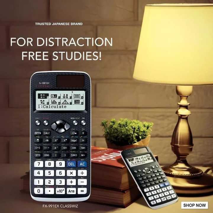 Class Wiz FX 991EX features Advanced Scientific Calculator 552 FUNCTIONS