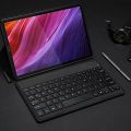 Jelly Comb Bluetooth Backlit Keyboard Case for All tab 24 x 17 ,  Removable Wireless Keyboard UK Layout QWERTY with Leather Cover. 