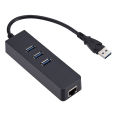 Driver-free USB3.0 HUB 100M network card usb to rj45 external wired network card with 3-port HUB hub. 