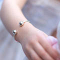 Pure Silver ( Chandi ) Kara Bracelet Bangles Pair for Kids Babies. 