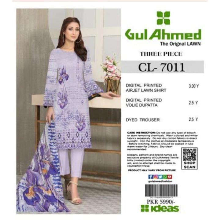 Will There Be A 300 Part 3 Gul Ahmad The Orignal Lawn Three Piece Suit A+ | Daraz.pk