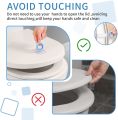 Toilet Accessories 2 PCS Toilet Lid Lifter, Toilet Seat Lifter Toilet Seat Handle Lifter Toilet Cover Lifter,Avoid Touching Toilet Cover Handle - White. 