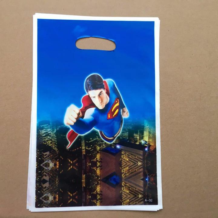 SUPERMAN THEME GOODY BAGS ( PACK OF 10 GOODY BAGS )