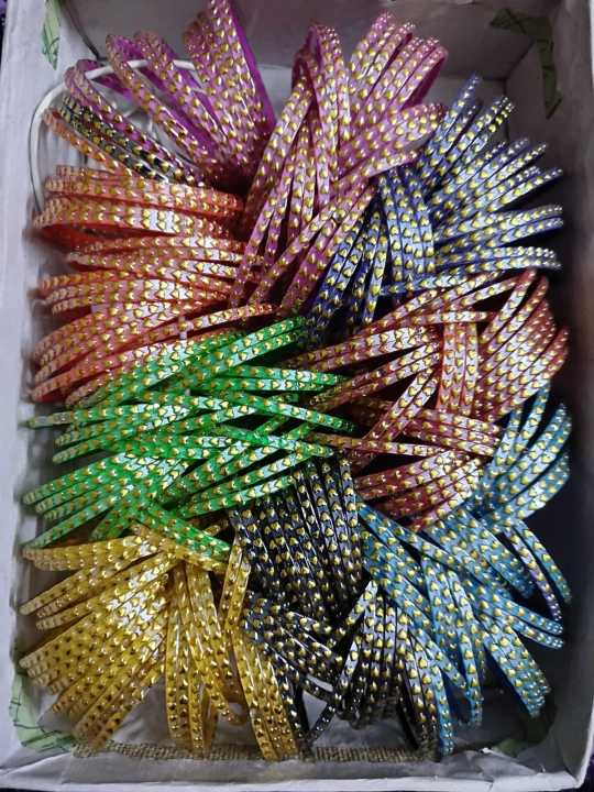 Pack OFF 2 Bangles Simple and fancy kanch ki churiyan girls Amazing ...