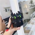 Night Fury Black White Dragon Airpods pro Protective Case for AirPods i12 1 /2. 