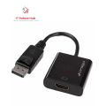 Display port to HDMI Adapter Dp( Port) Male to HDMI Female Converter - Black. 