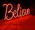 Believe LED Neon Light Sign for Room Decor | Motivational Wall Light | Custom Neon Word Lamp for Home, Office & Gift. 