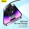 Baseus 30W GaN5 Type C Fast Charging Charger for iPhone 14 pro max SAMSUNG S22 Huawei Xiaomi Realme EU. 