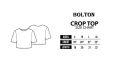 Plain Basic Crop top t shirt for Women. 