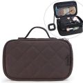 EverToner Travel Makeup Case Portable makeup Brush Bag Cosmetic Organizer Portable 2 layer Makeup Pouch Holder Premium Storage Bag. 