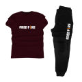Free fire Printed Tracksuit For Men & Boys - Soft & Comfortable Fabric Trouser & tshirts for men. 