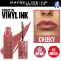 Maybelline New York - Superstay Vinyl Ink Lipstick Cheeky. 