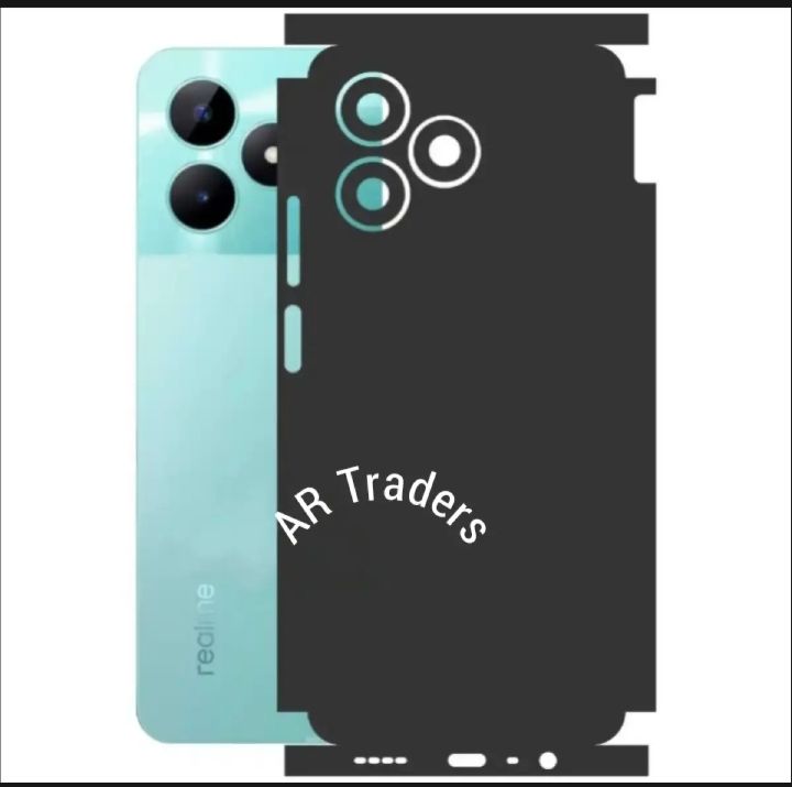 Realme_ C51 FULL BACK 360 premium Protection Skin Wrap with sides and camera protection skin for REALME C50 full cover Premium Quality skin wrap sheet for  realme c50