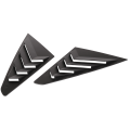 Rear Side Window Louvers, Scoop Louvers Cover Blinds for MG 5 MG5 2021 Car Exterior Accessories, Matte Black Style. 