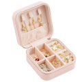 Travel Jewelry Box Jewelry Organizer for Double Layer Portable Mini Travel Case Display Storage Holder Boxes). 
