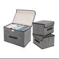 Home Fabric Folding Storage Storage Box With Lid Dustproof Portable Box Clothing Sundries Multifunctional Storage Box. 