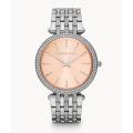 Michael Kors Wrist Watch for Women / Wrist Watch For Girls Quartz Stainless Steel Pink Dial 39mm Watch MK3218. 