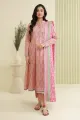 Zellbury Unstitched 3 Piece Lawn Shirt Shalwar Dupatta - 0878 Suit For Women - Cambric Bottom Lawn Dupatta - Essential Unstitched Collection - Unstitched Fabric For Women - Summer - Aug Arrivals. 