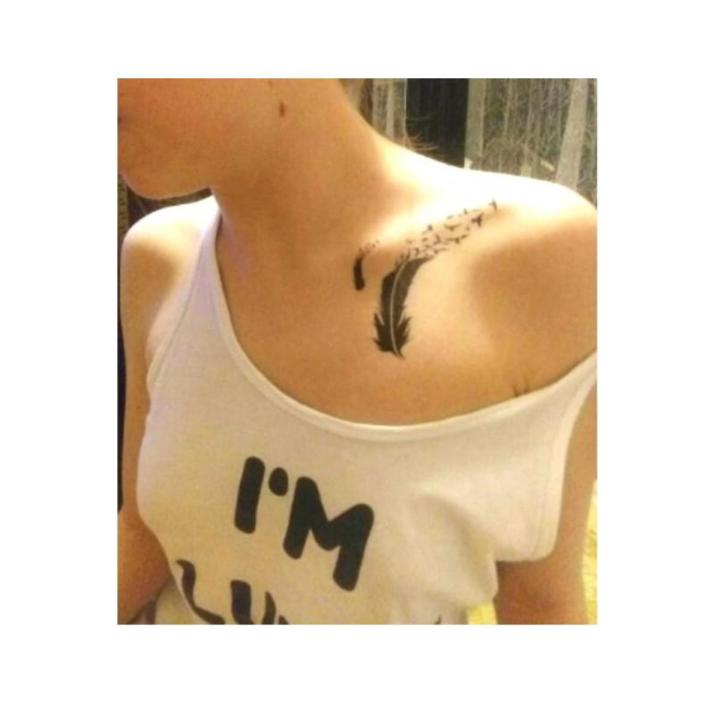 Waterproof Henna Bird Feather Body Art Fash Tattoo