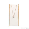 High-end Jewelry display Stylish Solid wood Black Necklace stand Curved design Beige Bracelet holder for Retail stores Home. 