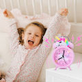 Pink Unicorn Kids Alarm Clock Double Bell Clock with Backlight Cute Desk Clock Home Decoration Будильник Kid Gifts reveil enfant. 
