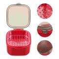Denture Case Box Container Retainer Storage Mouth Cup Guard Teeth Holder Dental Mouthguard False Tooth Bath Travel Cleaning. 