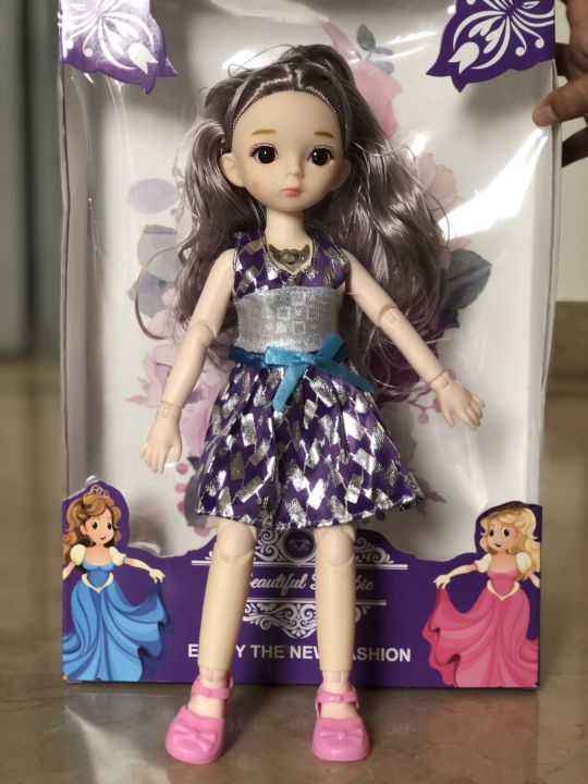 New%2010-12%20Inch%20Bendable%203D%20Princess%20Doll%20with%2018%20Joints,%20Moveable%20Chest,%20Light%20&%20Music,%20Fashionable%20Doll%20for%20Kids%20-%20Ideal%20Gift%20for%20Girls%203-8%20Years%20-%20Image%205