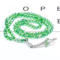 8mm 99 Beads Crystal Prayer Beads Tasbih Tasbeeh Masbaha Bracelet Islamic Muslim, With Free Gift for Kids (Sticker, Golden Scarf pin, Balloon, Pair of Girls Hair Poni) By Mall City Zone. 