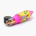 Deer 12-Colour Pencil Set - Half Size, Easy Grip, with Durable Plastic Pencil Case – Compact & Portable Art Supplies. 