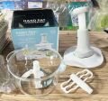 1.5L Hand chopper Manual Food Push Chopper, Speedy Chopper with Curved Stainless Steel Blades, Handheld Vegetable Chopper/Mincer/Mixer/Blender to Chop Fruits Onions/Nuts/Ginger/Herbs/Garlics. 