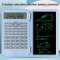 Scientific Calculators, 12-Digit LCD Display with Erasable Writing Tablet Foldable for Home School Meeting and Study B. 