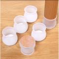 4PCS Furniture Silicon Protection Cover - Chair Leg Caps Silicone Floor Protector Anti-Slip Bottom Chair Pads - Without Marks. 