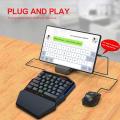 Topsky One Handed Keyboard One-Handed Mechanical Gaming Keyboard RGB LED Backlit SADES Portable Mini Gaming Keypad for L O L/PUBG/Wow/Dota/OW/Fps Game. 