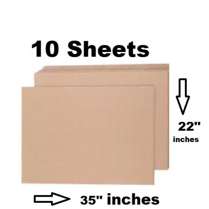 Packing Material Brown Wrapping Paper Sheets Packaging Sheet Size 22 X 35 Inches - 10 Sheets 80 Grams