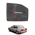 SUZUKI MARGALLA SUN SHADES LOGO / WINDOW CURTAINS / BLINDS (DARK) BLACK 4PCS. 