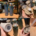 530/750/100Ml Thermos Mug With Straw Stainless Steel Thermal Insulation Straight Cup Thermal Water Bottle Tumbler Thermocup 1pcS. 