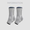 Nylon Graphene Ankle Brace Socks Sports Safety Breathable Grey Foot Cracked Repair Open-Toe Anti Chapped Ankle Compression Socks Men Women. 