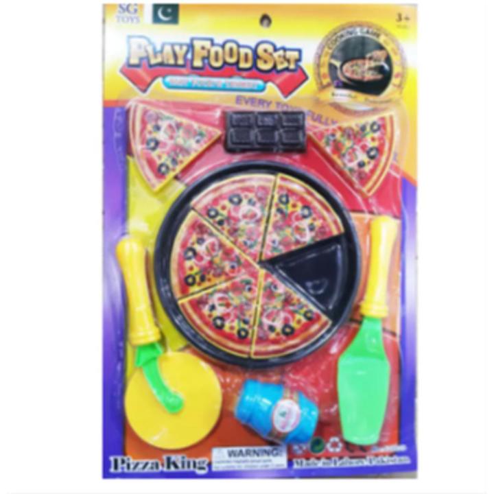 Pizza Set for Kids- 6 Inches Toy Pizza - Fun Kitchen Set for Girls & Boys