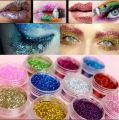 Glitter Eye Shadow Powder Box Kit Eyeshadow Makeup palette Dusty Eye Shade / PACK OF 12pcs. 