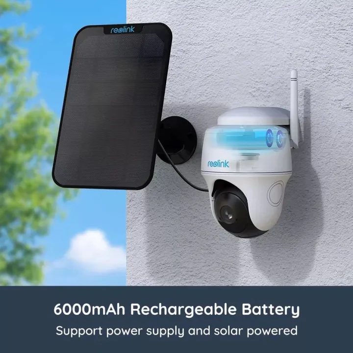 2mp Panel Reolink Argus PT+ Solar Panel Smart 2MP Pan & Tilt Wire-Free Camera ...
