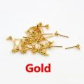 5 pairs 5mm silver Pin Findings Stud Earring Basic Pins Stoppers Connector For DIY Jewelry Making Accessories Supplies. 