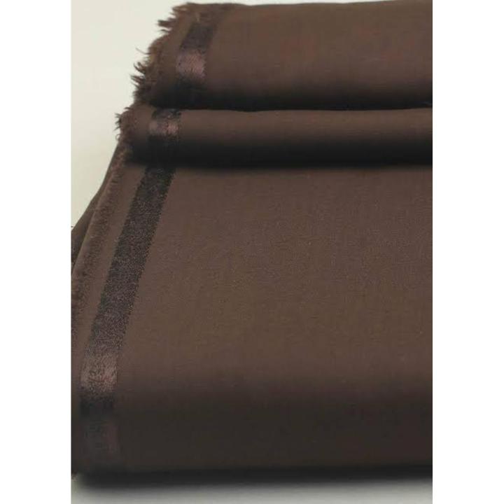 Brown Suit Of Washing Wear Unstitched For Men (shalwar kameez)
