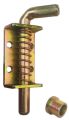 Galvanized Steel Spring Loaded Lock Pin - Barrel Bolt Door Hardware Gate - Latch Doorbolt 152mm, 1 Piece. 
