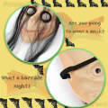 CAS Zombies Skeleton Momo Scary Challenge Games Evil Latex Mask with Long Hair Halloween Costume Party Props 7.26. 