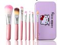 Cute Hello Kitty Makeup Brush Set 7 in 1 - Hello Kitty Pink Brush Set -. 