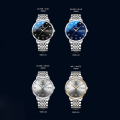 DGSenpi Business Fashion Men Quartz Watch Waterproof Luminous Pointer Luxury Double Calendar Watch Trend Steel Strip Wristwatches for Outdoor Business Travel Exercise. 