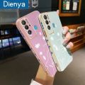 dienya For Tecno Pova Neo Case Fashion Popular Line Girl Camera Plating Side Edge Square Phone Cases Full Lens Back Cover Camera Protect Softcase. 