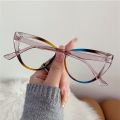 Retro Transparent Frame Anti-UV Blue Rays Glasses PC Vision Care Computer Goggles Ultra-light Flat Mirror Eyewear Women Girls. 